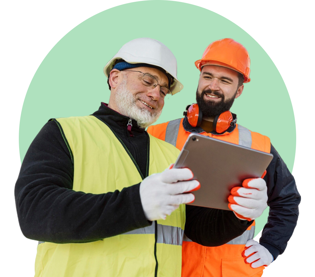Construction employees benefiting from earned wage access