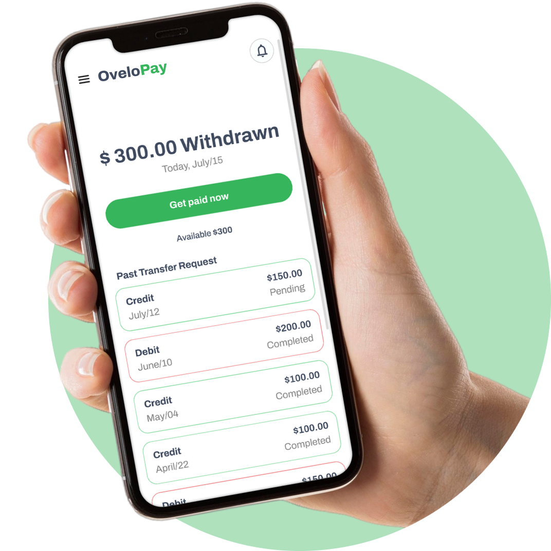 Withdraw earned wages instantly through mobile application